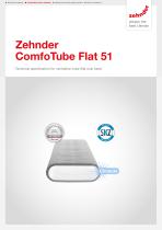 Technical specification Zehnder ComfoTube Flat51-1