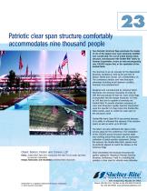 Patriotic clear span structure comfortably accommodates nine thousand people - 1