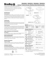 Washfountain Technical Data - 1