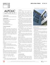 ALPOLIC® Aluminum Faced Composite Panels - 1