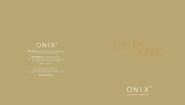 ONIX Luxury Mosaic 2009/10 Catalogue-1