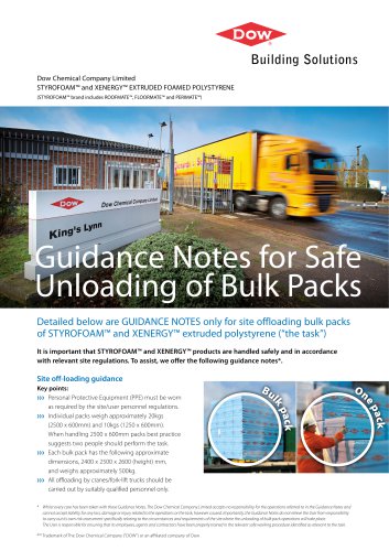 Guidance Notes for Safe Unloading of Bulk Packs