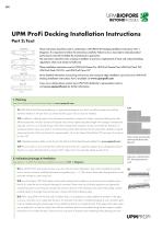 UPM ProFi Decking Installation Instructions Part 2 - 1