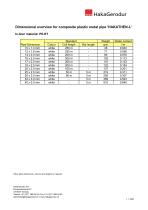 Dimensional overview for composite plastic metal pipe 'HAKATHEN'-2