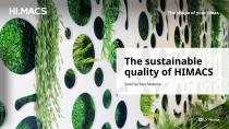HIMACS Sustainability Brochure: The Sustainable quality of HIMACS