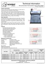 Non-pressurized Thermosiphon Solar Water Heater - 1