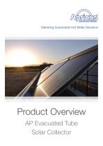 Product Overview AP Evacuated Tube Solar Collector - 1