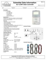 Submittal Data Information AC1-CONT Solar Controller - 1