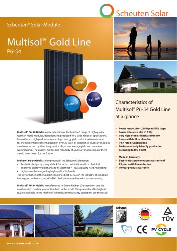 Multisol® P6-54 Gold Line