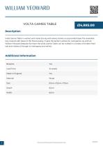 WILLIAM YEOWOARD VOLTA GAMES TABLE-1