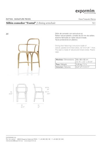 IN:?Fontal? Dining armchair