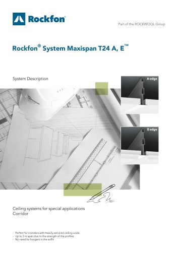 Rockfon® System Maxispan T24 A, E™