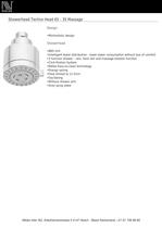 Showerhead Techno Head 65 - 3S Massage - 1