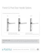 French & Pivot Door Handle Options - 1