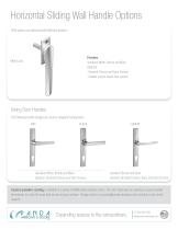 Horizontal Sliding Wall Handle Options - 1