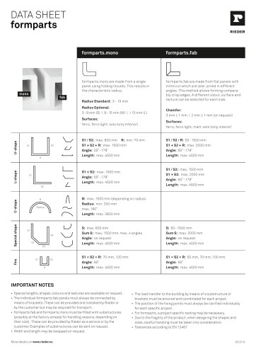 formparts datasheet