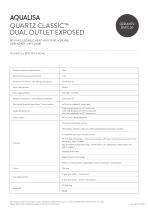 QUARTZ CLASSIC™ DUAL OUTLET EXPOSED - 2