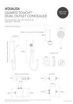 QUARTZ TOUCH™ DUAL OUTLET CONCEALED WITH AJUSTABLE - 1