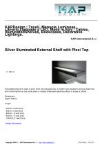 Silver Illuminated External Shelf with Plexi Top-1