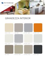 GRANDEZZA Interior Color chart - Aluminium composite panels for kitchens and bathrooms - 1