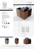 ELODIE BIN POWDERTECH WOOD - 1