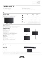 Loewe bild c.32 datasheet - 1