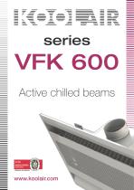 Active chilled beams – Series VFK 600 - 1