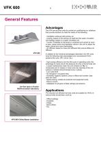 Active chilled beams – Series VFK 600 - 4