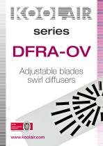 Adjustable blades swirl diffusers – DFRA OV - 1