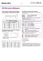 Adjustable blades swirl diffusers – Series 40.2 - 16