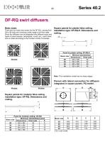 Adjustable blades swirl diffusers – Series 40.2 - 23