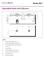 Adjustable blades swirl diffusers – Series 40.2 - 5