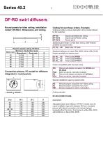 Adjustable blades swirl diffusers – Series 40.2 - 8