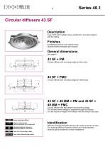 Circular diffusers – Series 40.1 - 3