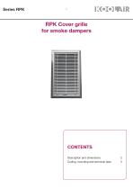 Cover grilles for smoke dampers – RPK - 2