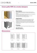 Cover grilles for smoke dampers – RPK - 3