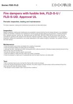 Fire and smoke dampers UL Approval – FSD-FLD - 10