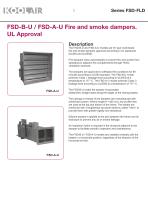 Fire and smoke dampers UL Approval – FSD-FLD - 3