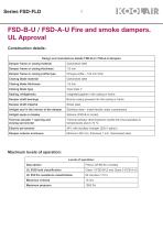 Fire and smoke dampers UL Approval – FSD-FLD - 4