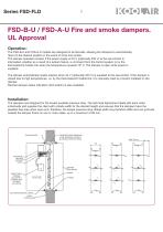 Fire and smoke dampers UL Approval – FSD-FLD - 6