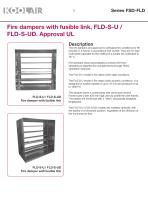 Fire and smoke dampers UL Approval – FSD-FLD - 7