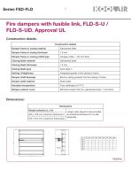 Fire and smoke dampers UL Approval – FSD-FLD - 8