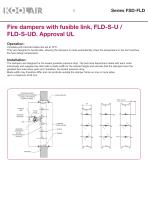 Fire and smoke dampers UL Approval – FSD-FLD - 9