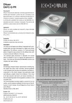 Fixed blades swirl diffusers – DAFC-Q PR - 2