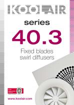 Fixed blades swirl diffusers – Series 40.3 - 1