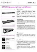 Linear Diffusers – Series 70.1 - 7