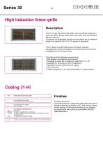 Linear grilles – Series 30 - 14