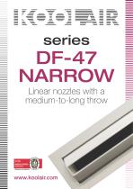 Linear nozzles with a medium-to-long throw. DF-47 NARROW - 1