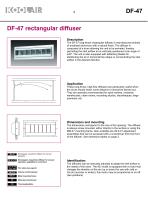 Long-throw rectangular diffusers – DF 47 - 3