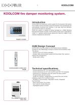 Motor-driven fire damper monitoring systems – KOOLCOM - 3